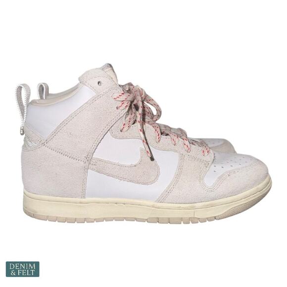 Nike Dunk High Notre Light Orewood Brown White Red Sneakers Men’s Size 10 - Picture 11 of 16